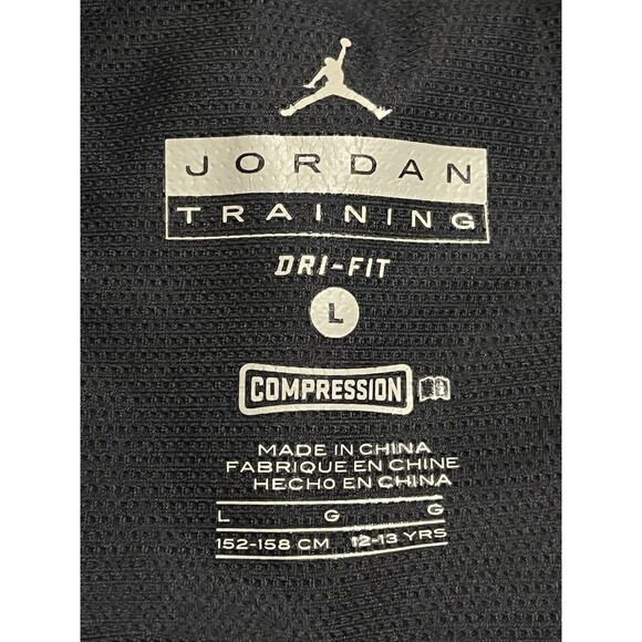 Jordan Dri-FIT Compression Tights, Boys Size L (12-13), Black, Pre-Owned - Picture 10 of 10